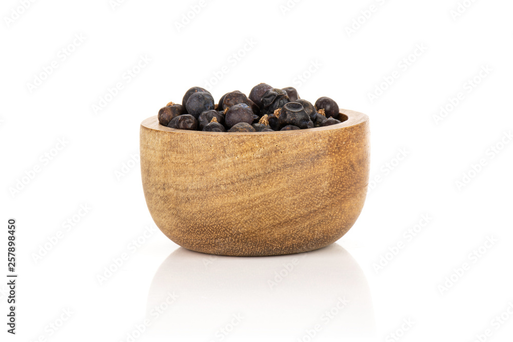 Lot of whole dry juniper berry seed isolated on white background Lot of whole dry juniper berry seed isolated on white background