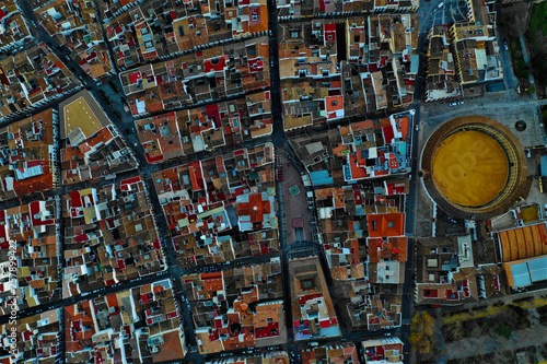 Ronda in Spanien Luftbilder - Puente Nuevo, Plaza de Toros de Ronda und Sehenswürdigkeiten von Ronda