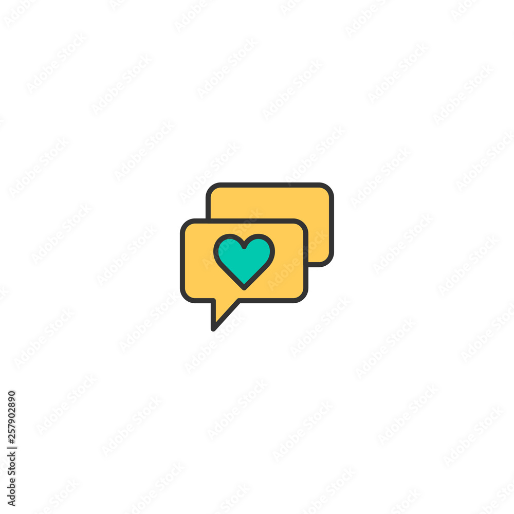 Chat Icon Design. Lifestyle icon vector design
