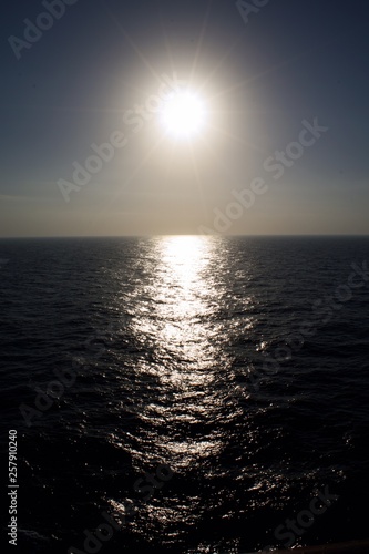 Sun over the sea