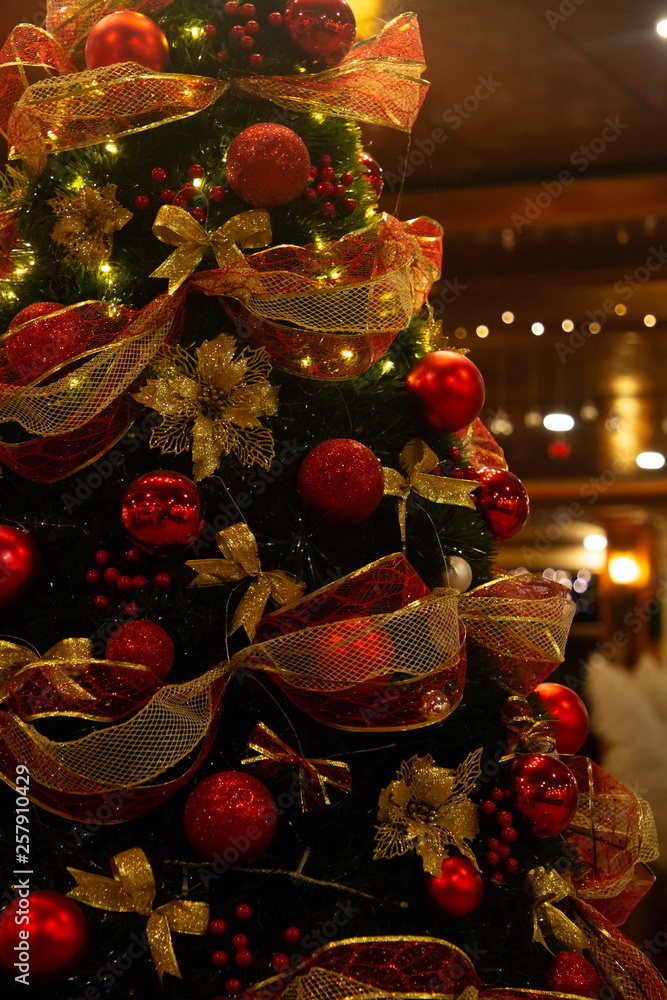 christmas tree decoration background