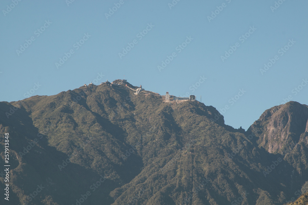 landscape view at fansipan vietnam mountain . landscape view at fansipan vietnam mountain .
