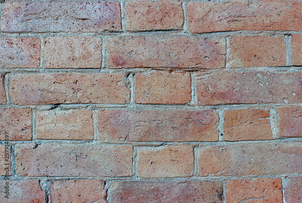 Fototapeta premium Old brickwork gray-brown. Perfect background for photo wallpapers.