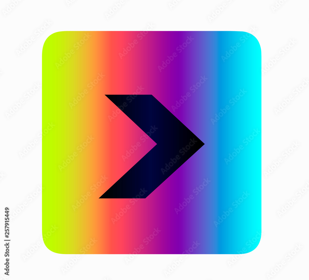 Neon vector arrow icon vrpavo, pointer, guide isolated. Layout flat button for web site or online store. Neon vector arrow icon vrpavo, pointer, guide isolated. Layout flat button for web site or online store.
