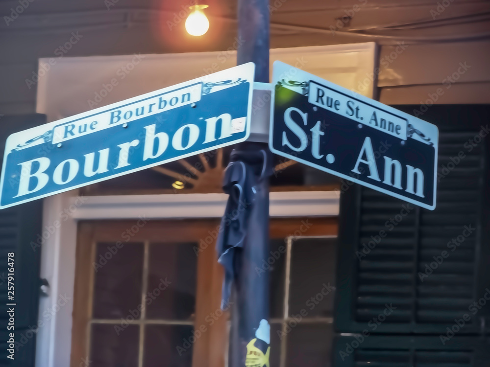 Obraz premium BOURBON ST