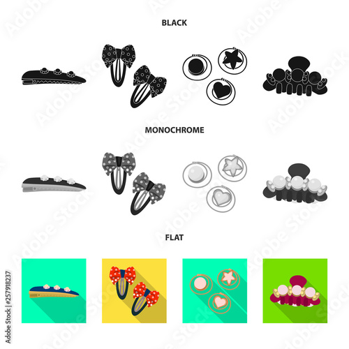 Vector design of beauty and fashion symbol. Collection of beauty and female stock symbol for web.