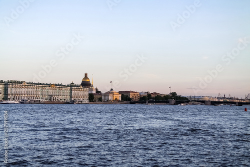 Evening St. Petersburg view from the Neva River © Николай Силкин