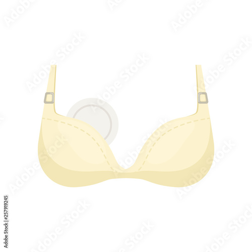 Breastfeeding bra vector Illustration on a white background