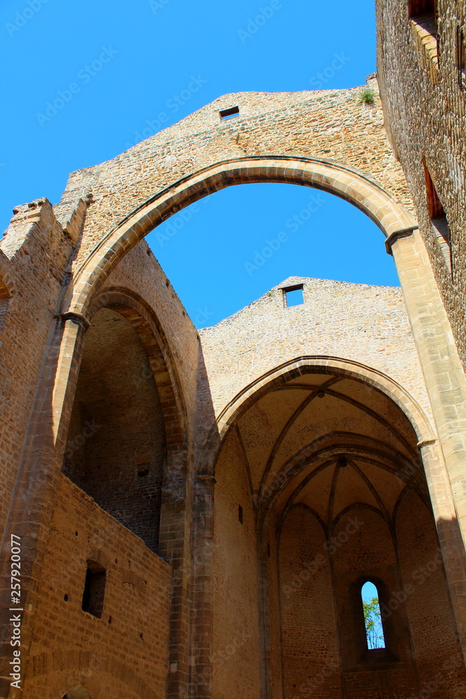 view of the church of Santa Maria allo Spasimo in Palermo, Italy
