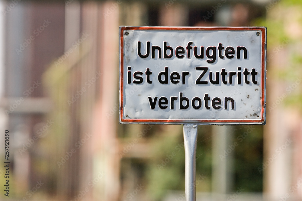 Fototapeta premium Znak zakazu