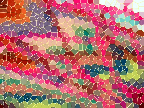 Abstract shaped colorful background  abstract colorful forms  wax like texture