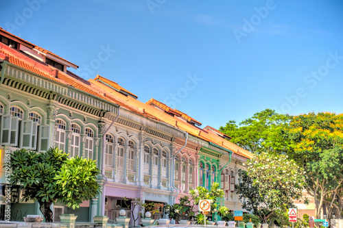 Historical buildings in Joo Chiat Road, Singapore