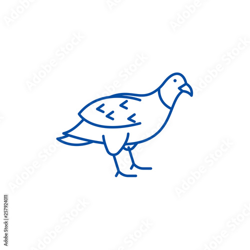 Orlan line concept icon. Orlan flat  vector website sign, outline symbol, illustration.