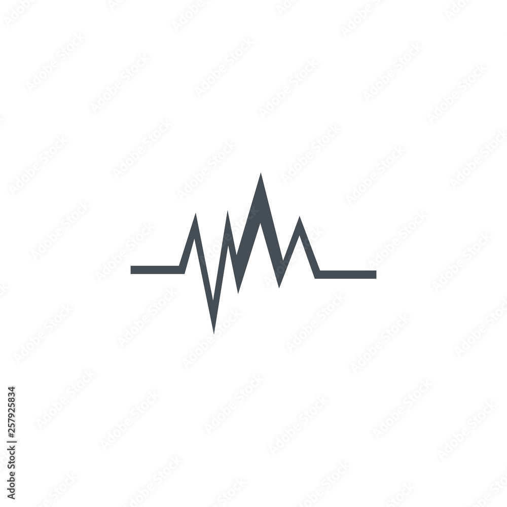 Heart cardiogram icon Heart cardiogram icon