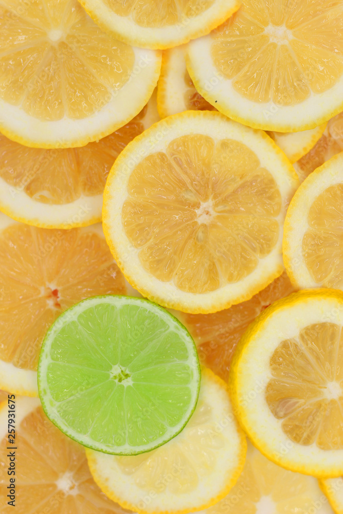 Diseño de rodajas de limones Diseño de rodajas de limones