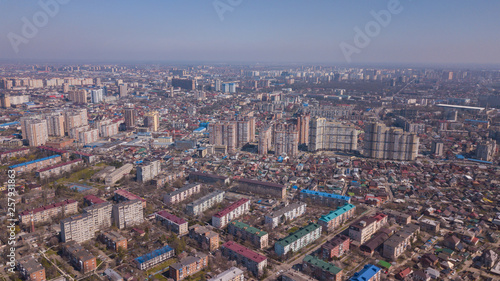 Aerial city view of Krasnodar, Russian Federation, 2019 © Quatrox Production