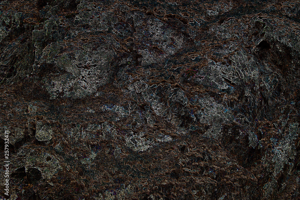 Naklejka premium abstract dark texture with lots of glowing lines