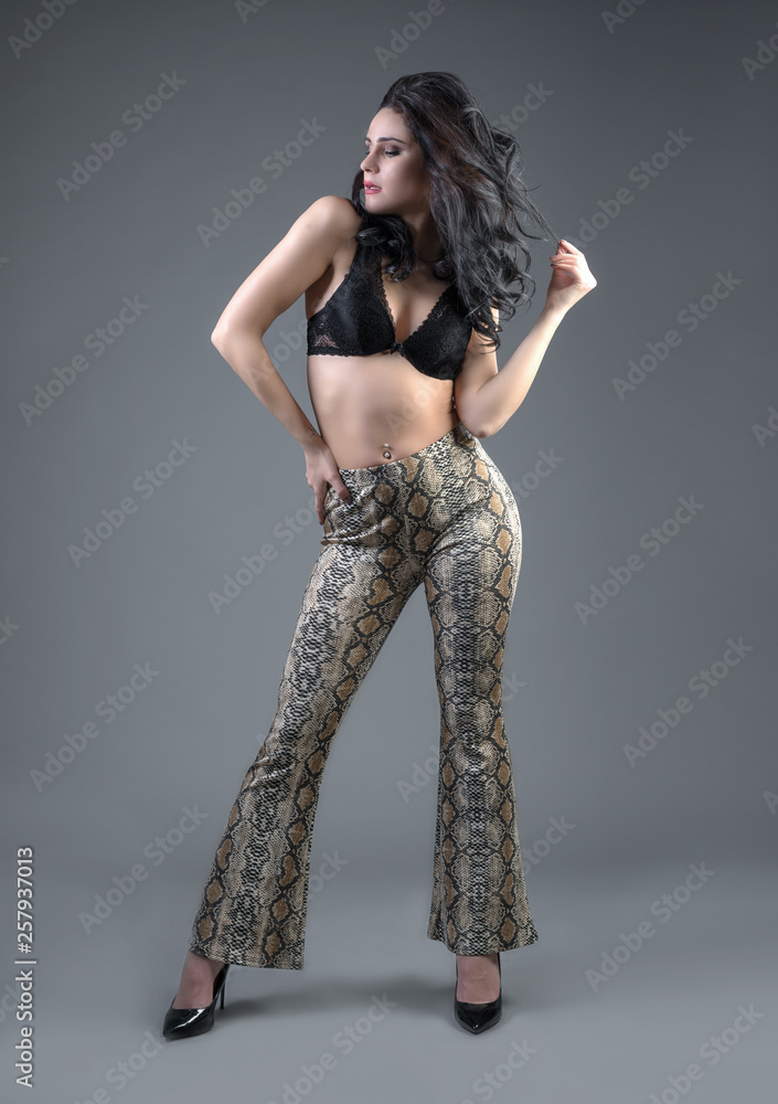 Fototapeta premium Young girl posing in lingerie