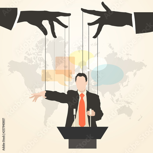 man speaker silhouette party leader