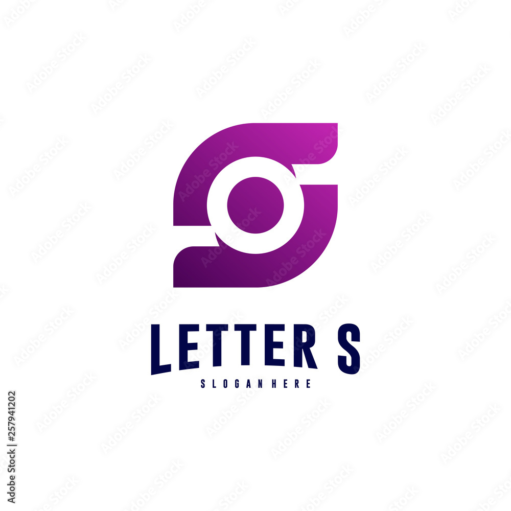 Obraz premium Letter S logo Icon design concepts. Initial S Logo Template Vector. Icon Symbol