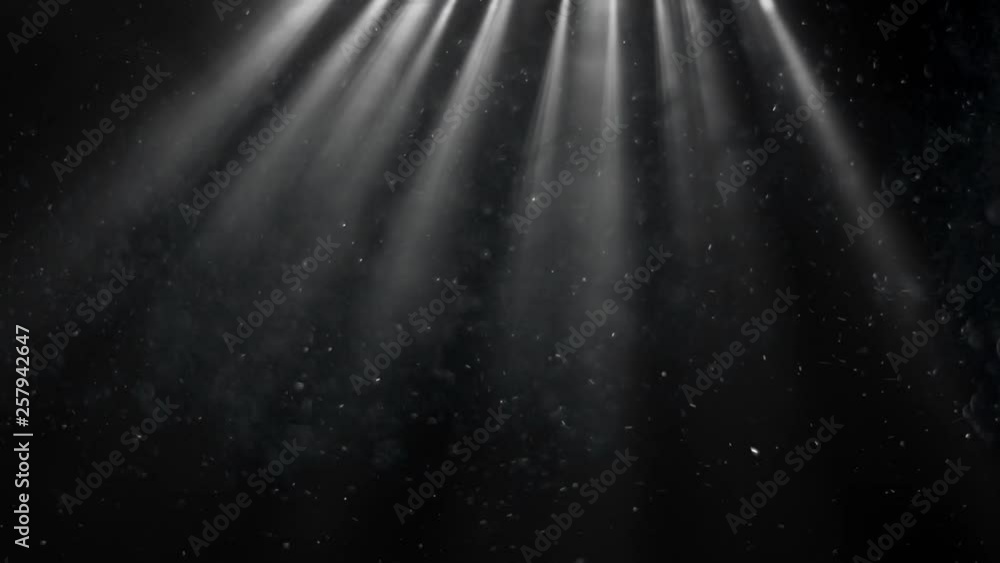 Sun rays. Atmosphere. Particles dust.  Animation background