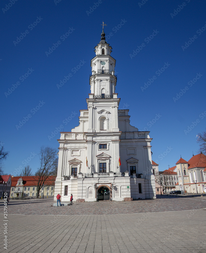Kaunas city Hall in Old Town Square