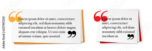 Sticky Notes with quotation marks