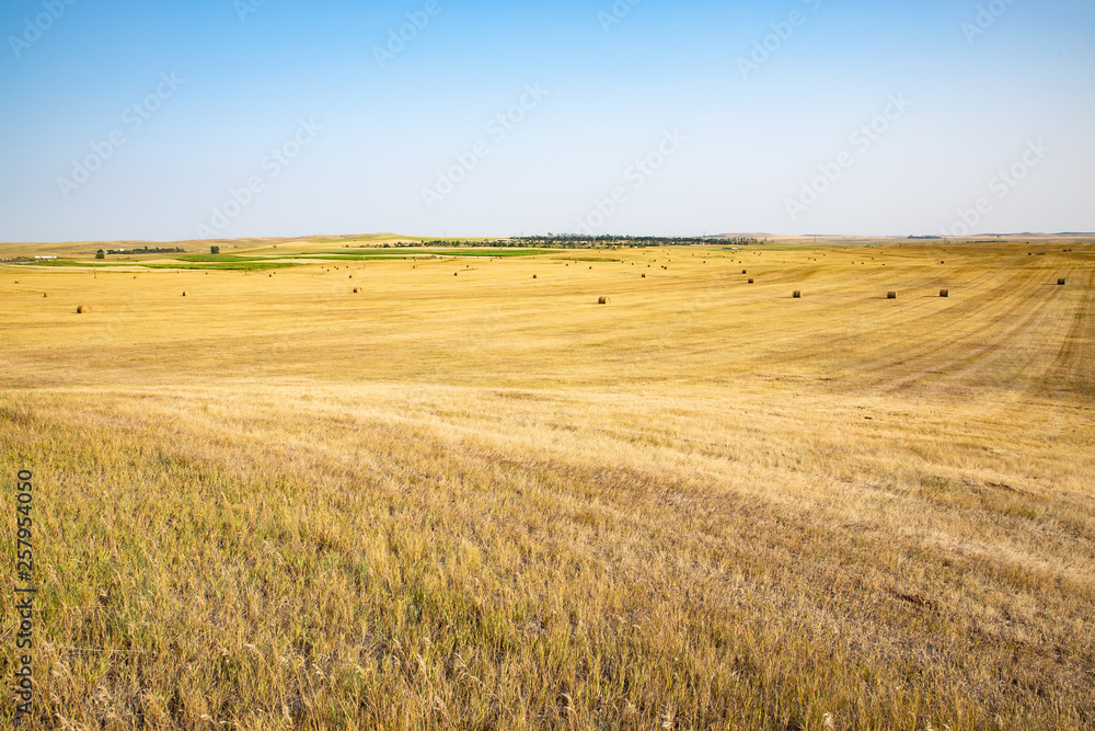 Scenic countryside in the south of North Dakota, USA