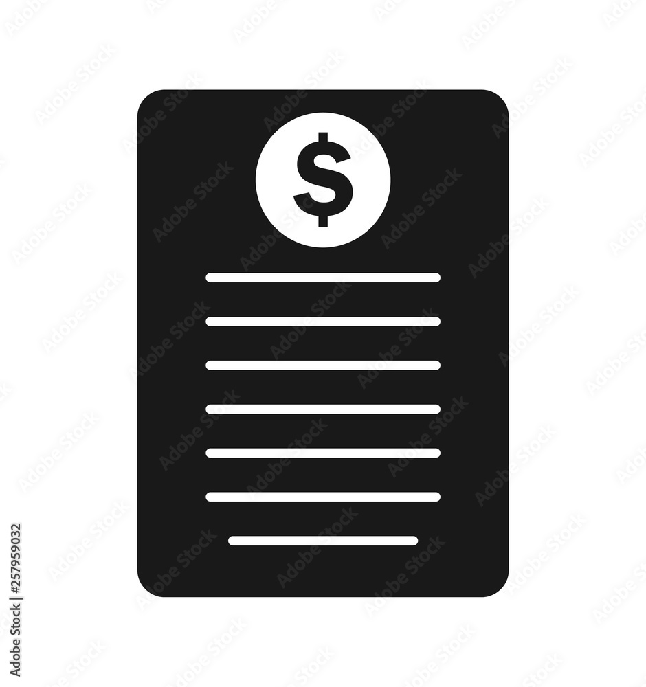 Business report icon. Flat style vector EPS. Business report icon. Flat style vector EPS.