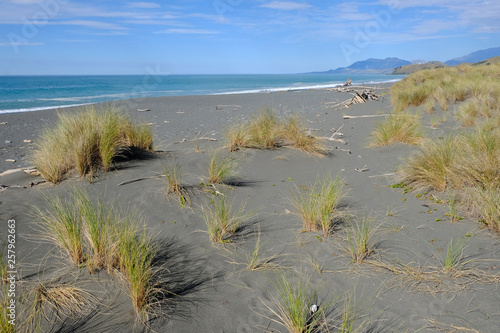 Kaikoura coastline and beach  Canterbury  New Zealand