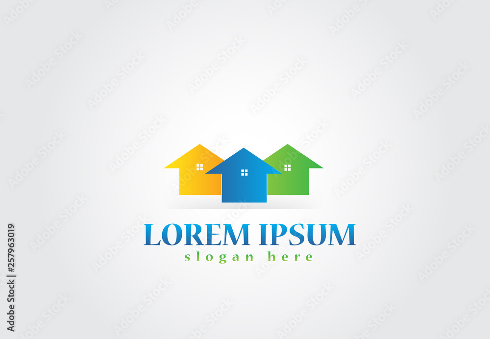 Logo real estate houses Logo real estate houses