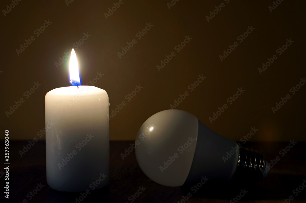 Power outage. Electricity missing. Blackout.