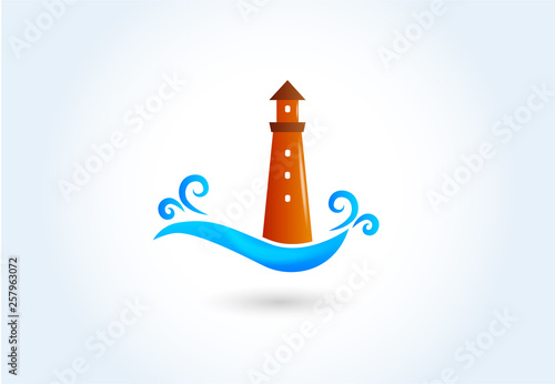 Lighthouse logo vector