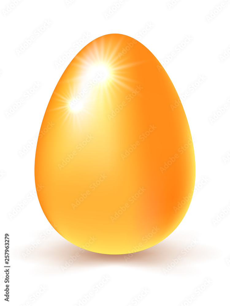 Happy Easter. Gold egg. Celebration. Vector illustration Happy Easter. Gold egg. Celebration. Vector illustration