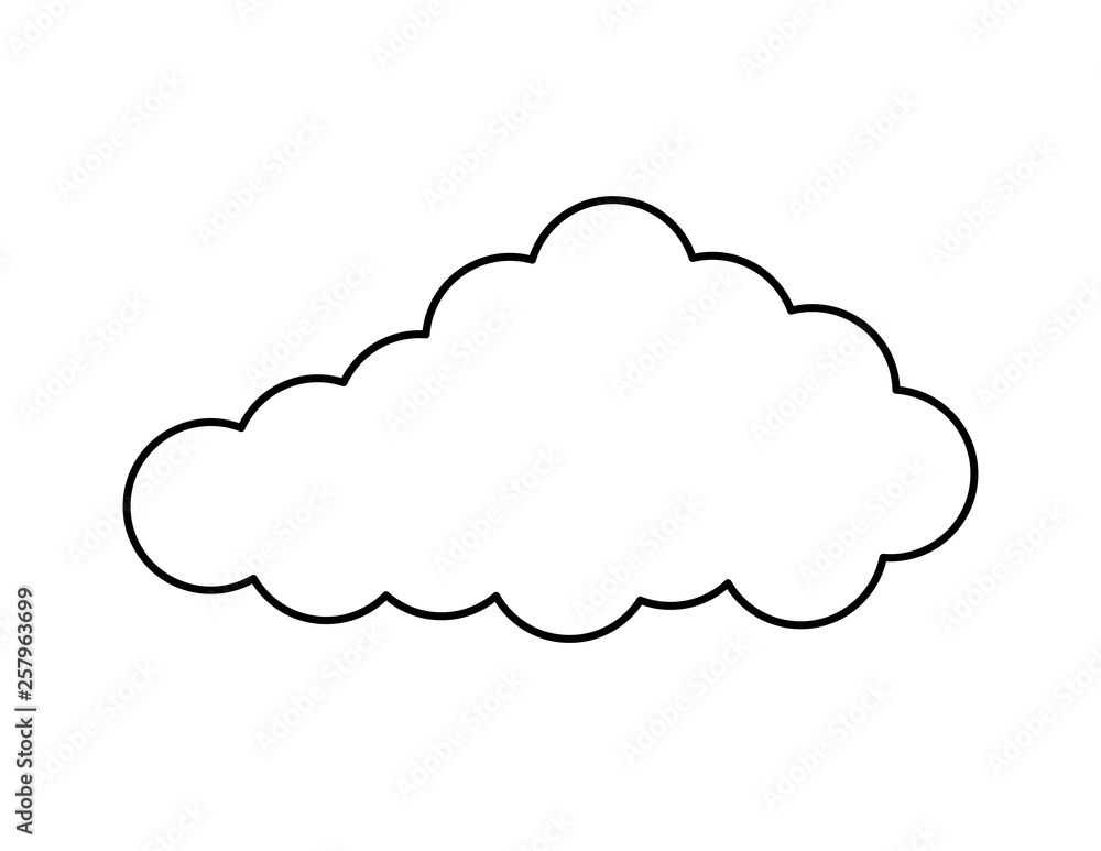 cloud sky isolated icon cloud sky isolated icon