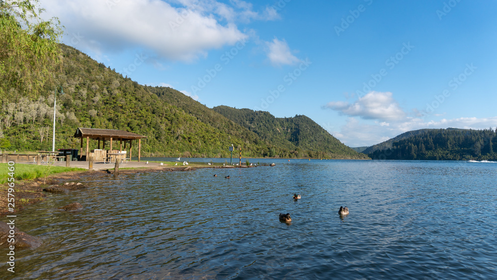 Lake Tikitapu in New Zealand