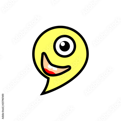 One-eyed dragon vector
