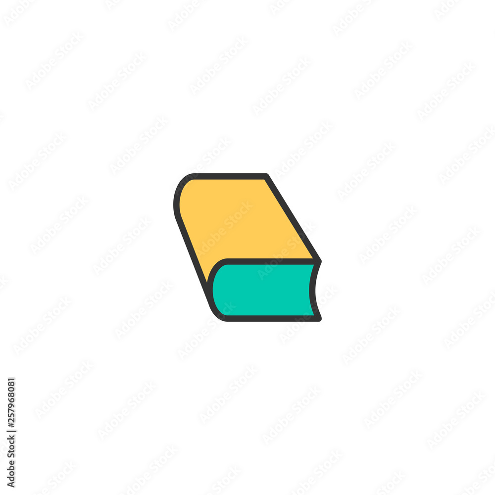 Book icon design. Stationery icon vector design Book icon design. Stationery icon vector design