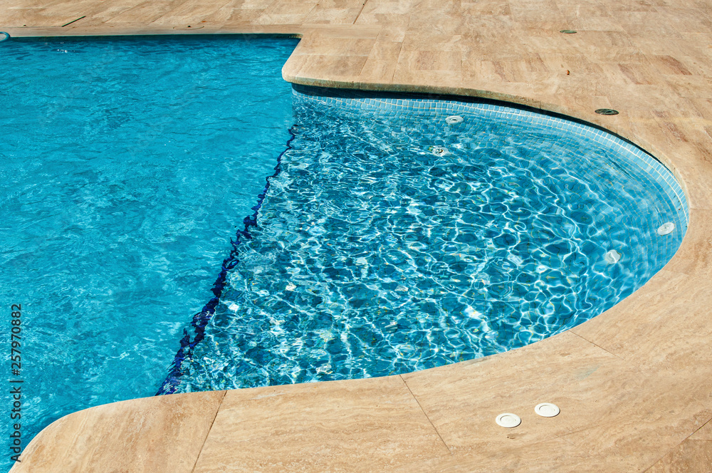 Background of swimming pool water