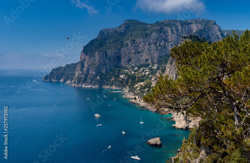 Landscape of Capri island, Italy.