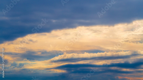 Dramatic evening cloudscape