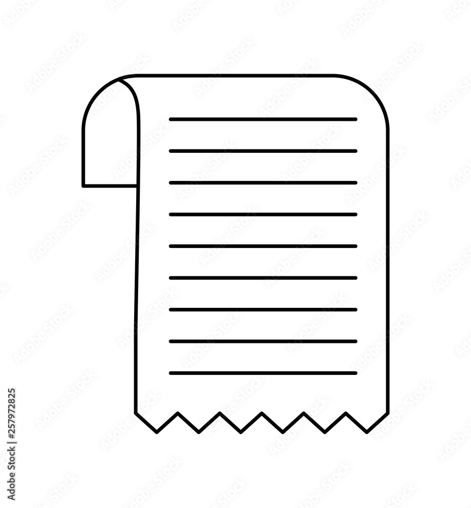 paper voucher isolated icon paper voucher isolated icon