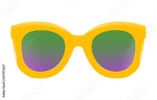 Sunglasses isolated on white background for applying on a portrait