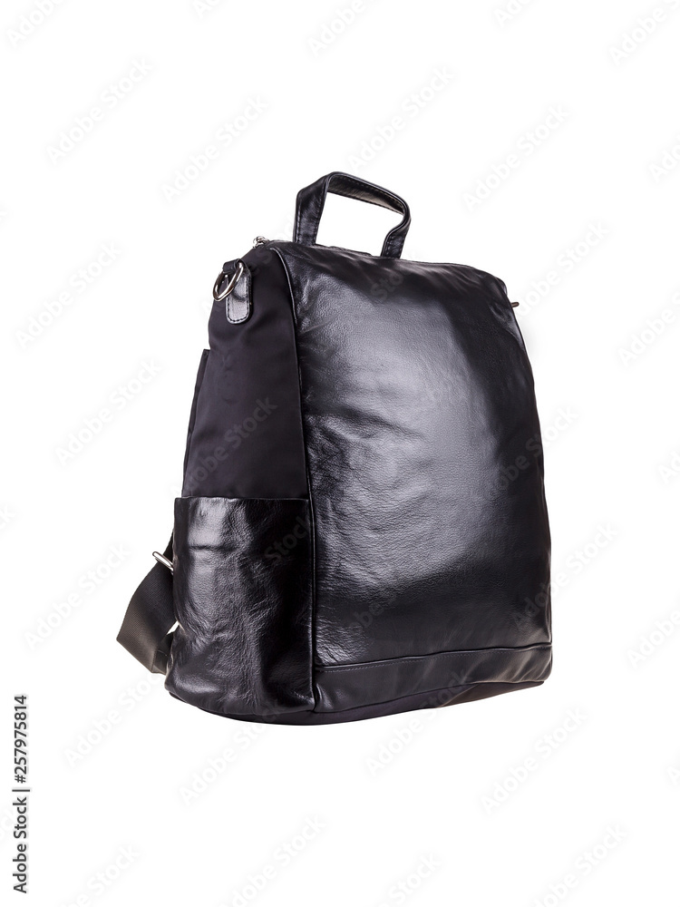 Men big bag black color on white background Men big bag black color on white background