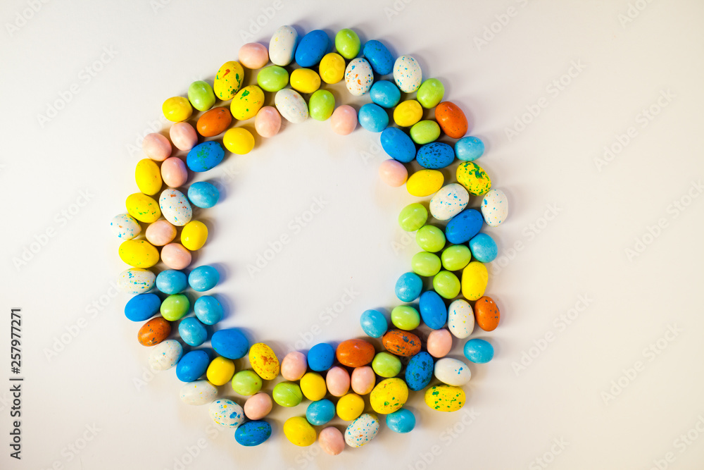 Sweet candies frame with copyspace. Sweet candies frame with copyspace.