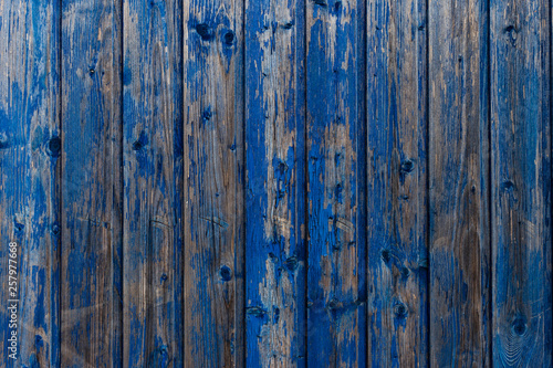 blue wooden fence texture