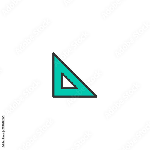 Free Download Set square icon design. Stationery icon vector design - GFXLoad