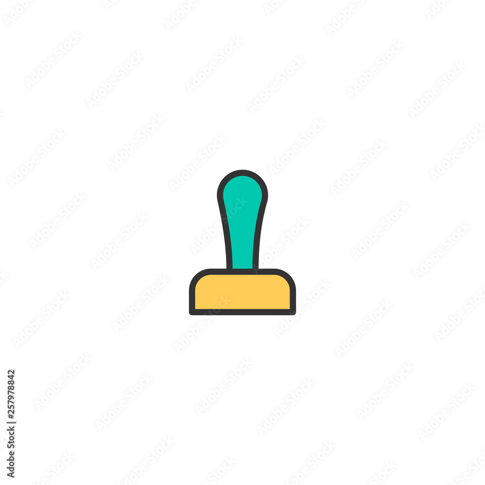 Stamp icon design. Stationery icon vector design Stamp icon design. Stationery icon vector design