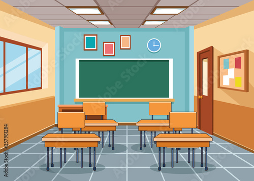 School clasroom interior