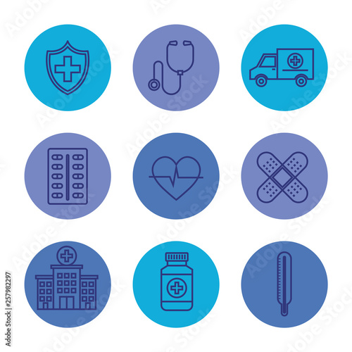 set medical equipment service and professional service